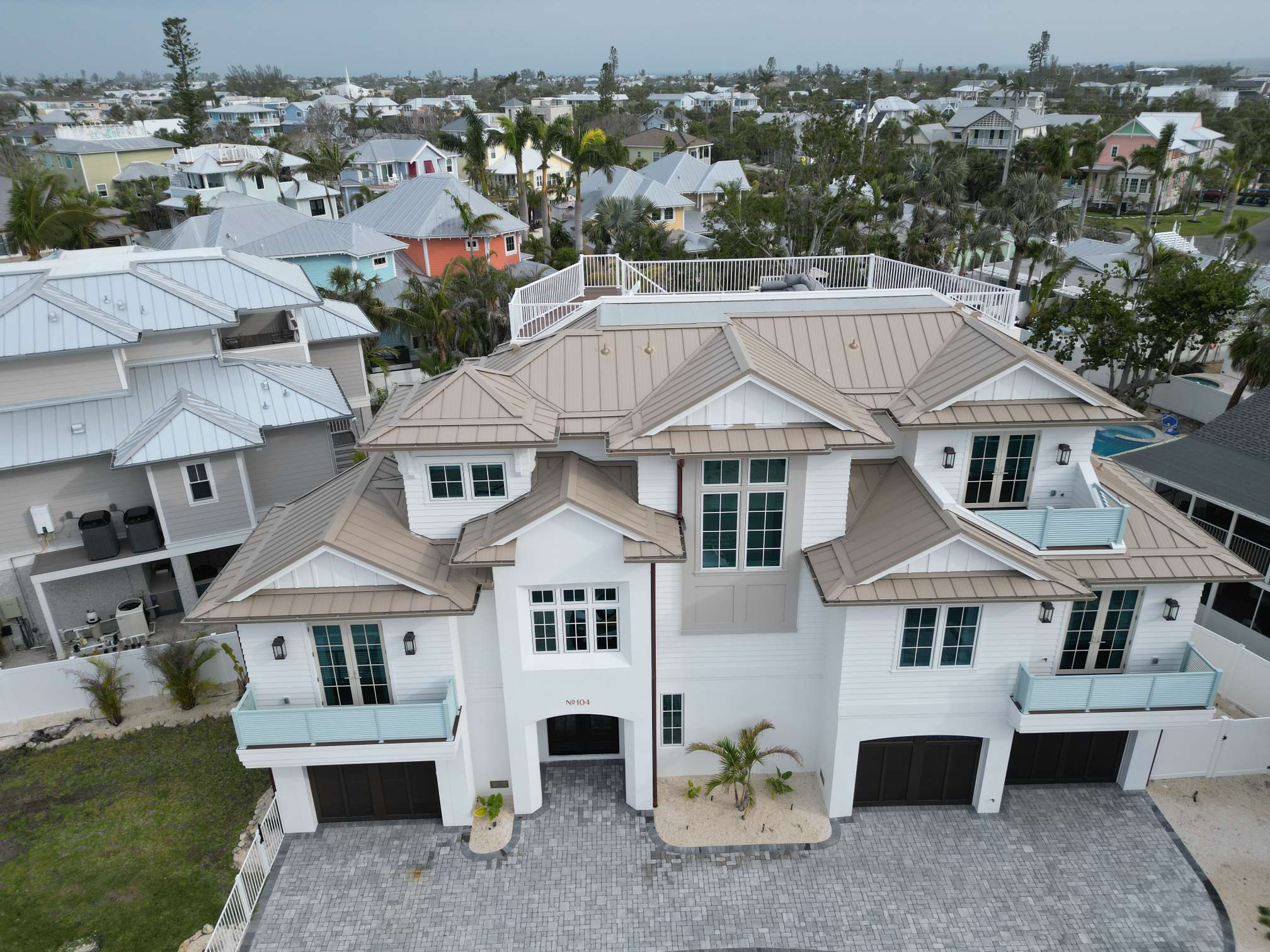 Luxury residential exterior painting project in Florida