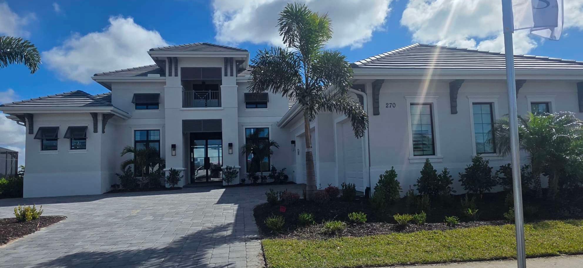 Exterior house painting project in Lakewood Ranch