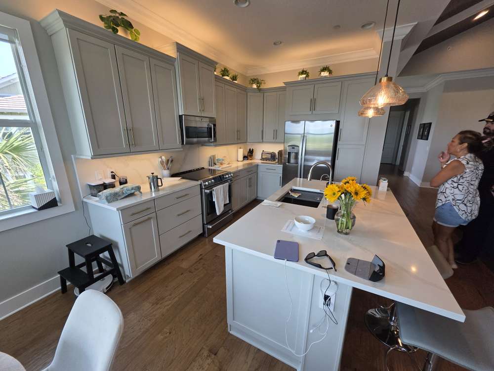Luxury cabinets painting by Gold Lion Painting Inc for Parrish