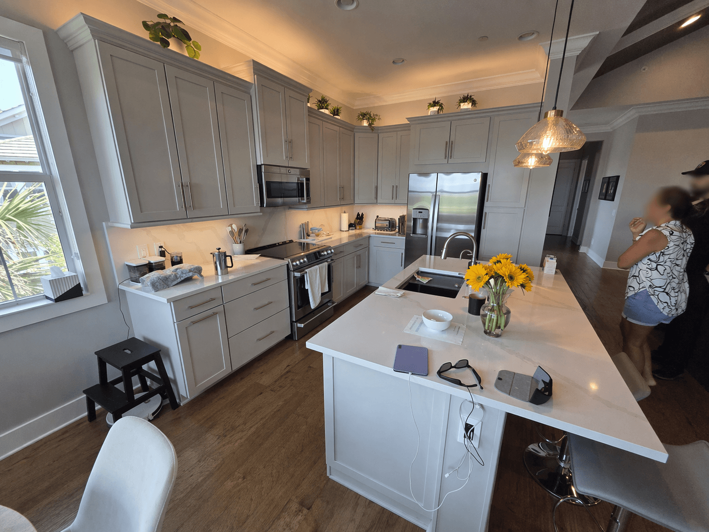 Luxury cabinets painting dif by Gold Lion Painting Inc for Parrish